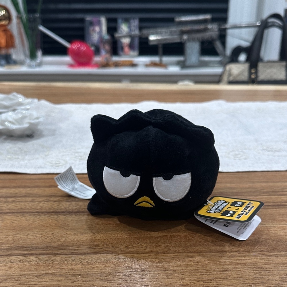 Sanrio Badtz-Maru Black Plush Toy reversible plush